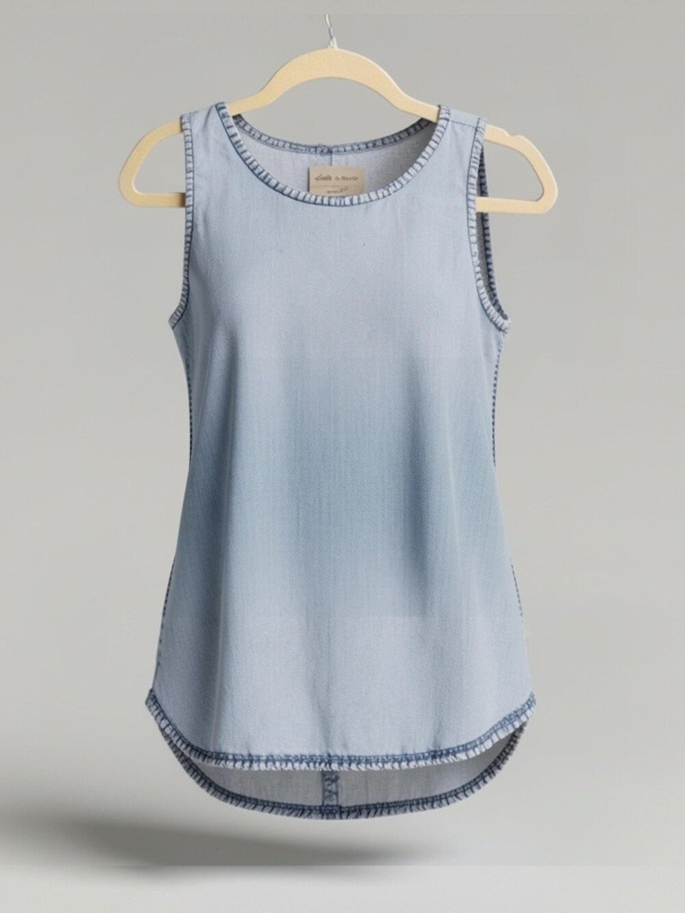 cloth & stone Chambray Sleeveless Denim Top - Size S